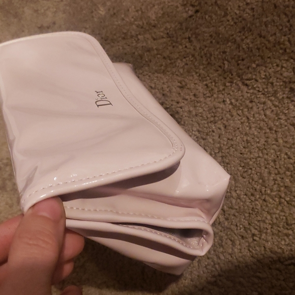 CHRISTIAN DIOR DIOR BEAUTY pink cosmetic perfume makeup bag - Picture 2 of 9